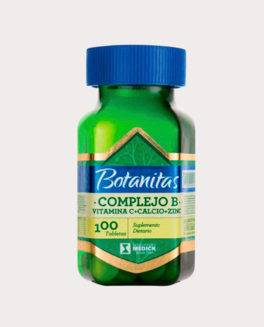Complejo B + Vitamina C + Calcio + Zinc 60 cápsulas - BOTANITAS