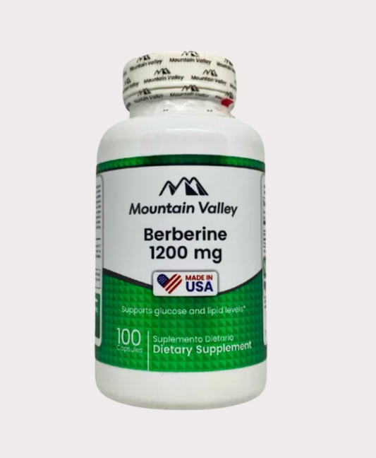 BERBERINE X 100 CAP - control metabólico, regula azúcar y mejora digestión