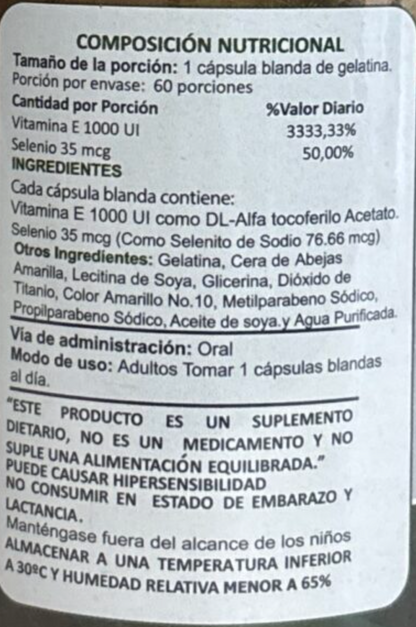 VITAMINA E CON SELENIO