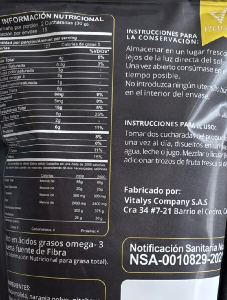 NUTR FBER PITAHAYA 450 GR